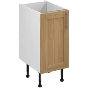 Meuble bas de cuisine avec 1 porte GoodHome Verbena chêne massif L. 40... pas cher