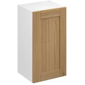 Meuble haut de cuisine avec 1 porte GoodHome Verbena chêne massif L. 4... pas cher