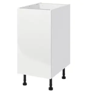 Meuble bas de cuisine avec 1 porte GoodHome Stevia blanc brillant L. 4... pas cher