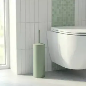Pot à balai WC Elland Thé vert GoodHome pas cher