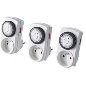 LAP Minuterie mécanique à programmation quotidienne intérieure, lot de 3 pas cher