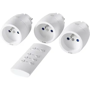 Lot de 3 prises + 1 télécommande d'éclairage intérieur 3kW pas cher