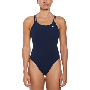 Maillot de bain Nike Swim Sport Spiderback bleu marine femme - 28 pas cher