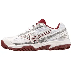 Mizuno Mixte Break Shot 4 CC Chaussure de Tennis, Cabernet Papyrus Blanc, 36.5 EU pas cher