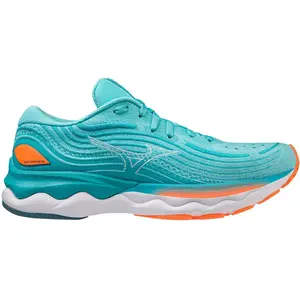 Mizuno Wave Skyrise 4 - Chaussures running femme Gray / White / Orange 41 pas cher