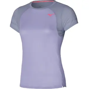Mizuno DryAeroFlow Tee (w) violet S pas cher