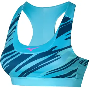 Mizuno Alpha Graphic Soutien-gorge Sport Femmes - Bleu, Taille XS pas cher