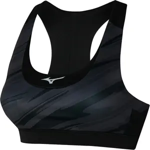 Mizuno Alpha Graphic Soutien-gorge Sport Femmes - Noir, Taille XS