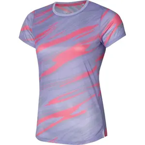 Mizuno DryAeroFlow Graphic Tee violet S pas cher