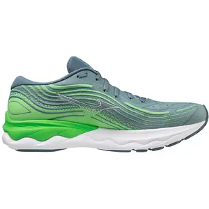 Mizuno Wave Skyrise 4 - Chaussures running homme Green / Blue / Green 45 pas cher