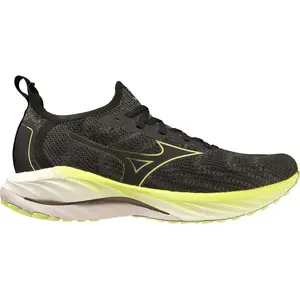 Chaussures Mizuno Wave Neo Wind noir jaune blanc - 40.5 pas cher