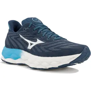 Mizuno Wave Sky 8 - Chaussures running homme Mizuno Neo Lime / Black / White 48.5 pas cher
