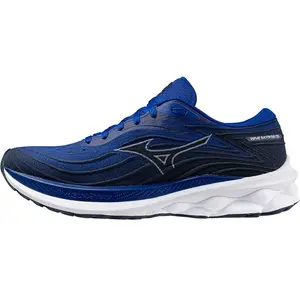 Mizuno Wave Skyrise 5 - Chaussures running homme Surf The Web / White / India Ink 46 pas cher