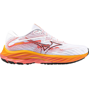 Mizuno Wave Rider 27 - Chaussures running femme White / Black / Dubarry 40.5 pas cher