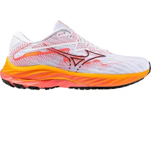 Mizuno Wave Rider 27 - Chaussures running femme White / Black / Dubarry 41 pas cher