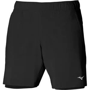 Mizuno Core 7.5 2in1 Short De Running Hommes - Noir, Taille S pas cher