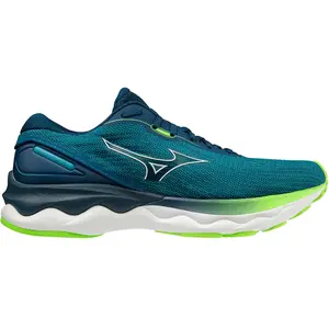 Chaussures de Running Mizuno Wave Skyrise 3 Bleu Vert pas cher