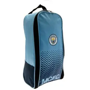 Manchester City FC Face Design Boot Bag One Size bleu