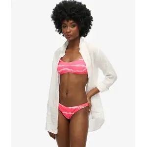 Superdry Code TIE Dye Bikini Top NH Chemise Business, Rose, 38 Femme pas cher