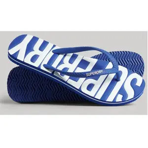 Tongs Superdry Vintage Logo bleu marine blanc femme - M pas cher