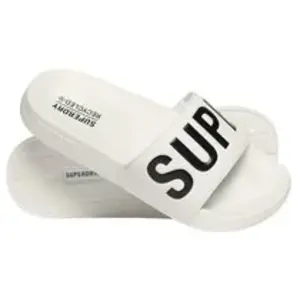 Comparateur de prix : Claquettes Superdry Code Core Vegan blanc noir femme - M