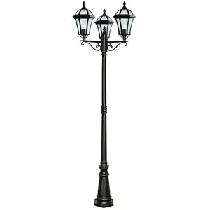 Searchlight Lampadaire de jardin Capri Verre propre 3 ampoules 222cmVendu parmanomano