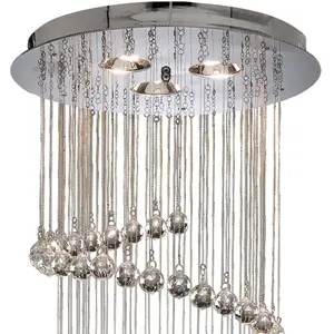 Searchlight Suspension Hallway, chaîne cristal, 80 cm