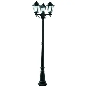 Searchlight - Alex - Lampadaire extérieur à 3 ampoules noir IP44, E27Vendu parmanomano