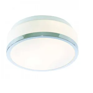 EGLO Searchlight Discs - Plafonnier encastré à 2 ampoules au fini chrome IP44, E27
