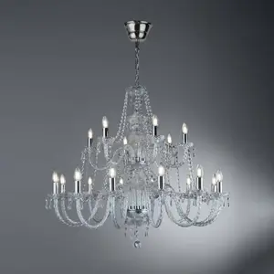 Searchlight Lustre cristal à 18 lampes HALE