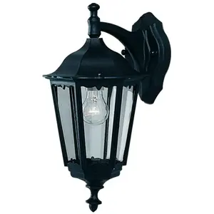 Searchlight Lanterne de jardin bel aluminium noir 1 ampoule 43cmVendu parluminaire