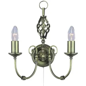 Searchlight Applique laiton ZANZIBAR pas cher
