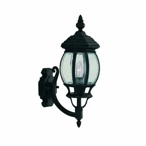 LUMINAIRE CENTER Lanterne de jardin bel aluminium noir 1 ampoule 45,5cm pas cher