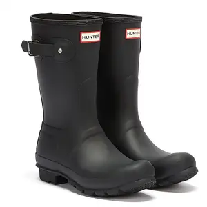 Hunter Original Short Bottes En Caoutchouc Noires Pour Femmes EU 40-41