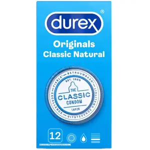 Préservatifs classic natural 12 pièces durex 8424 pas cher