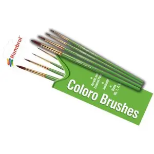 Coloro Pinsel-set (größen 00, 1, 4 & 8) - Humbrol pas cher