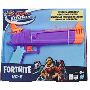 Comparateur de prix : Hasbro Pistolet à eau Nerf Fortnite Super Soaker HCE Violet et Orange