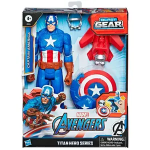 Comparateur de prix : Figurine Hasbro Marvel Avengers Captain America Titan 6,3x30,4x22,8 cm