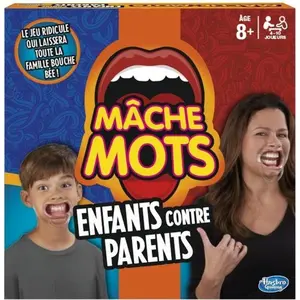 Comparateur de prix : Hasbro Gaming Mâche-Mots Enfants Contre Parents - Jeu de societe de rapidité