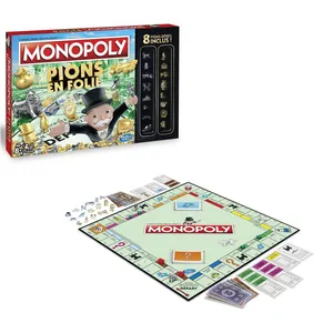 Hasbro MONOPOLY Pions en Folie - 100 pions en or à gagner ! pas cher