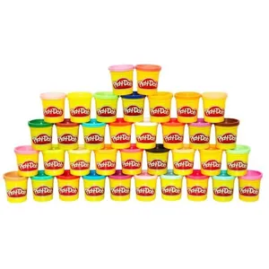 Comparateur de prix : PLAY-DOH - 36 Pots de Pâte a modeler - Couleurs Multiples - 85 g Chacun TU