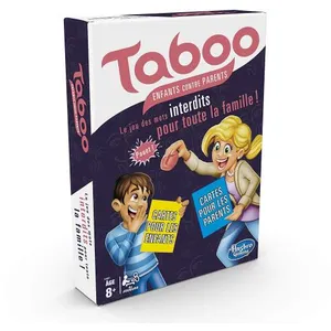Comparateur de prix : Hasbro Gaming Jeu de Société Taboo pour Enfants et Parents - Amusement en Famille - Neuf