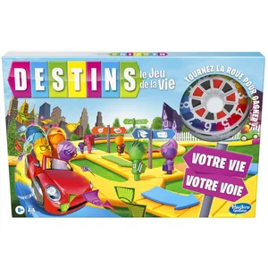 Comparateur de prix : Hasbro Gaming Destins Le jeu de la vie, jeu de plateau familial pour enfants, à partir de 8 ans
