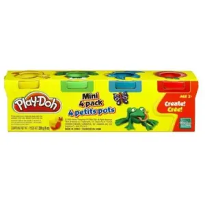 Play-Doh Paly Doh 4 Pots Couleur Asst Mini Hasbro pas cher