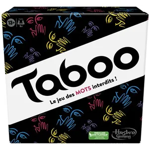 Comparateur de prix : Taboo Classique, Jeu de société, Le jeu des mots interdits, pour ados et adultes, dès 13 ans, Hasbro Gaming