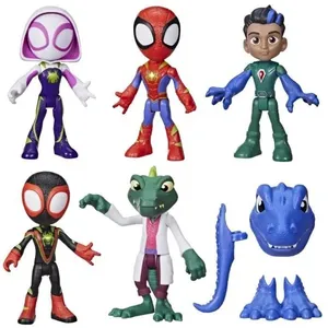 Comparateur de prix : Hasbro Figurines Spidey and His Amazing Friends Dino-Webs Coffret Héros Dinosaures et Lizard