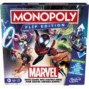 Comparateur de prix : Hasbro Monopoly Flip Edition : Marvel, Jeux de société, Dès 8 ans