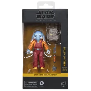 Hasbro Star Wars : Skeleton Crew Black Series - Figurine Neel (At Attin) 15 cm pas cher