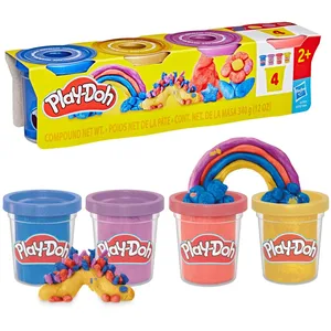 Comparateur de prix : Pack de 4 pots de pâte à modeler Play-Doh Reflets métalliques