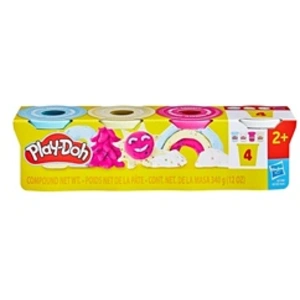 Play-Doh, Pack de 4 Pots de pâte à Modeler confettis
